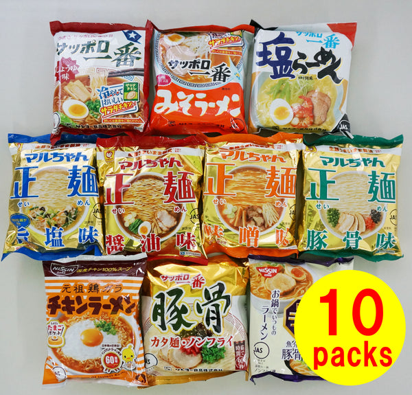 Instant Noodles 10 Packs of Variety Ramen Set